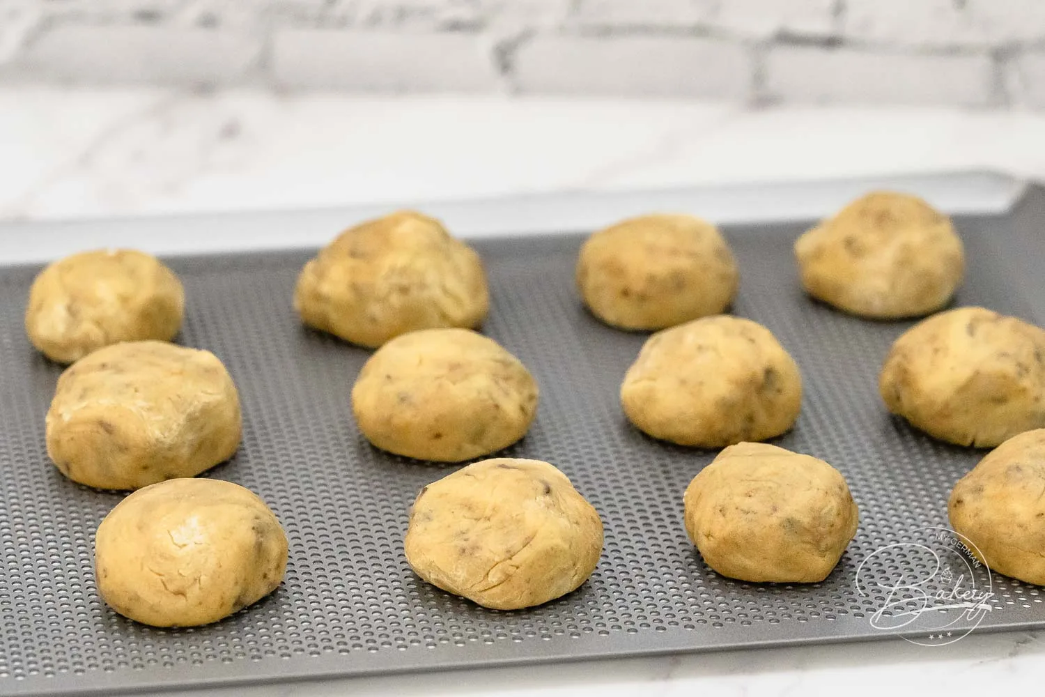 Backblech - Einfache Schokoladenkekse Rezept - beste Chocolate Chunk Cookies - Kekse mit Schokostückchen - Schoko-Kekse aus Amerika, amerikanische Kekse selber backen