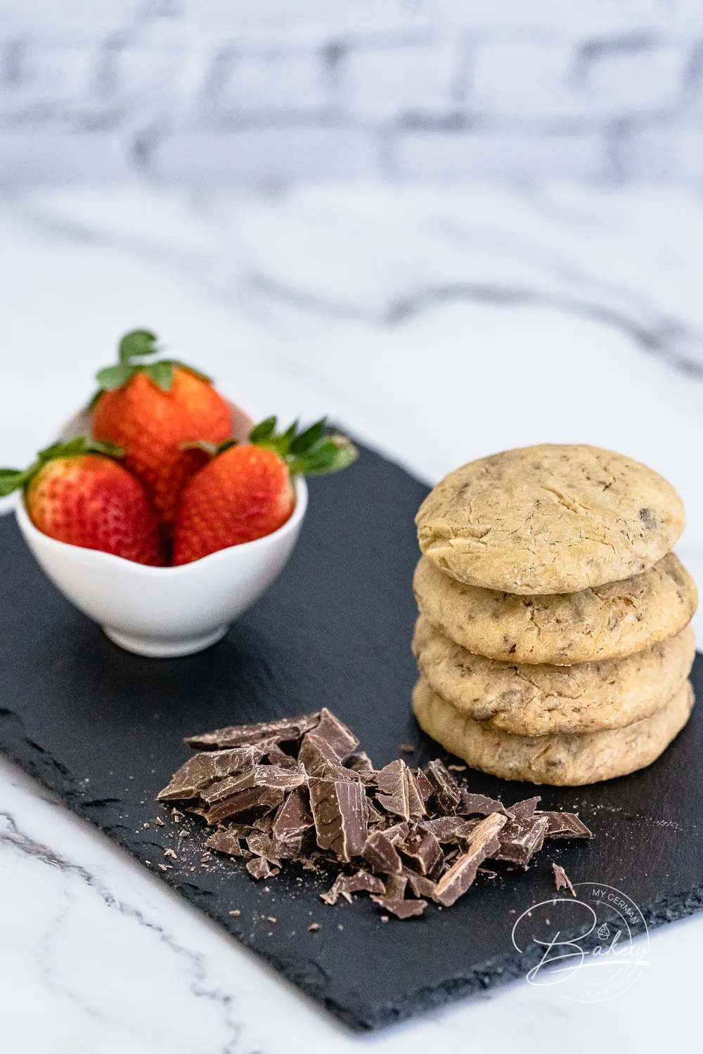 Einfache Schokoladenkekse Rezept - beste Chocolate Chunk Cookies - Kekse mit Schokostückchen - Schoko-Kekse aus Amerika, amerikanische Kekse selber backen