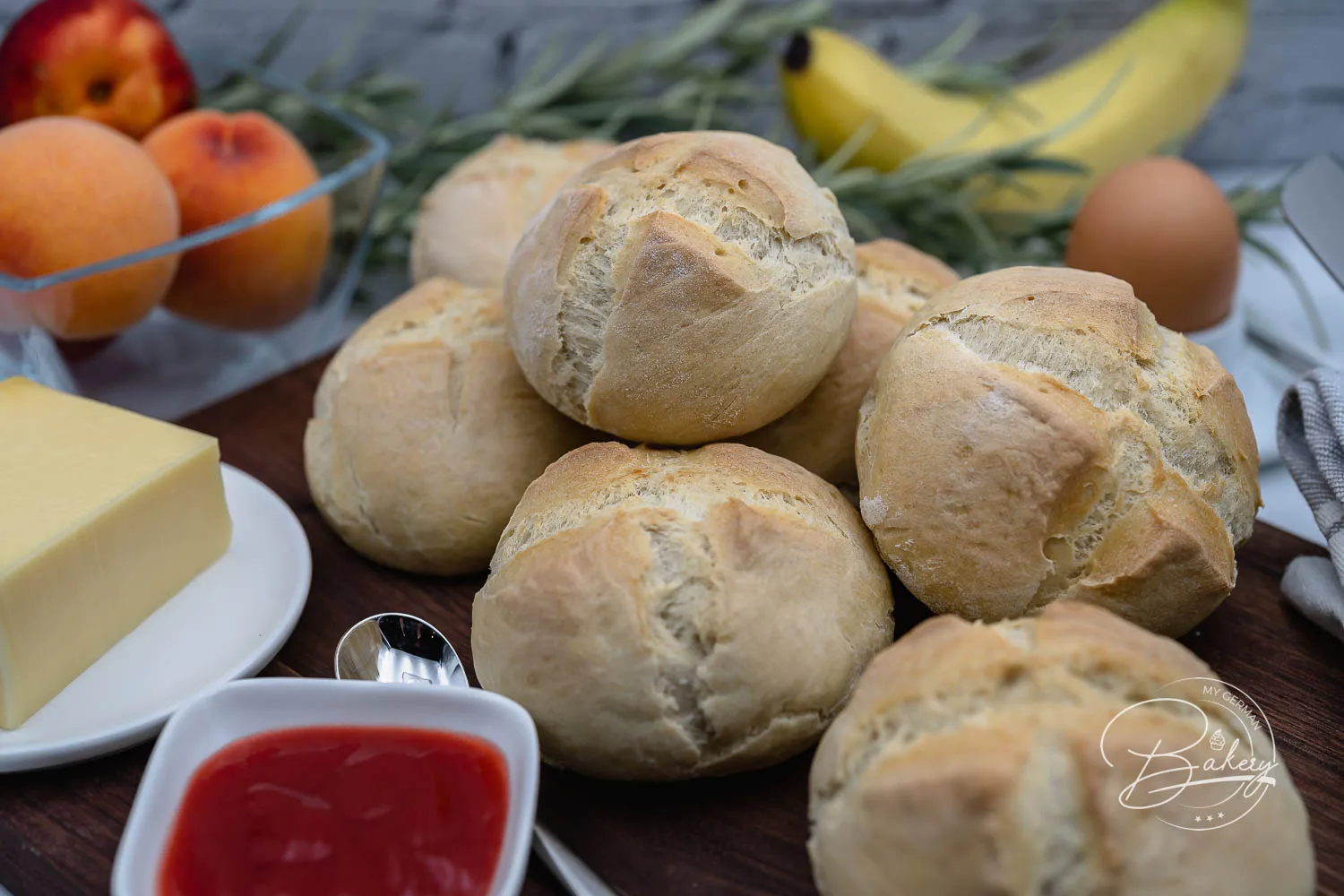 Einfaches Brötchen Rezept - Bäckerei Sonntagsbrötchen - Sonntagsbrötchen wie vom Bäcker - schnelle Sonntagsbrötchen selbst gemacht - leckere Brötchen selber backen