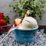 Leckeres Joghurt Eis Rezept schnell und einfach selber machen mit einfachen Zutaten und einer Eismaschine kann das Joghurteis cremig werden.